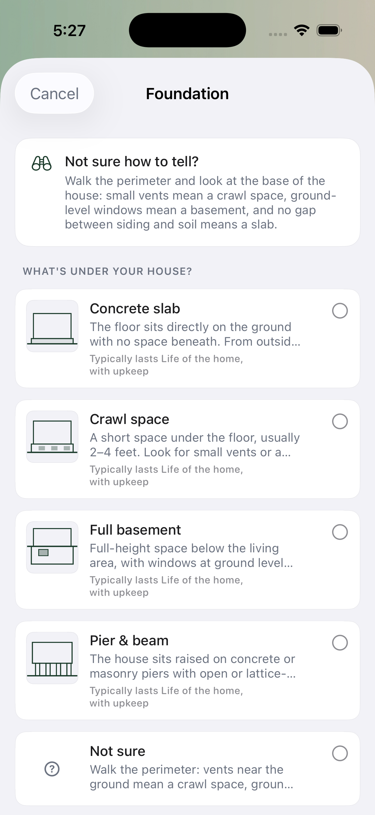 Identify your home's materials