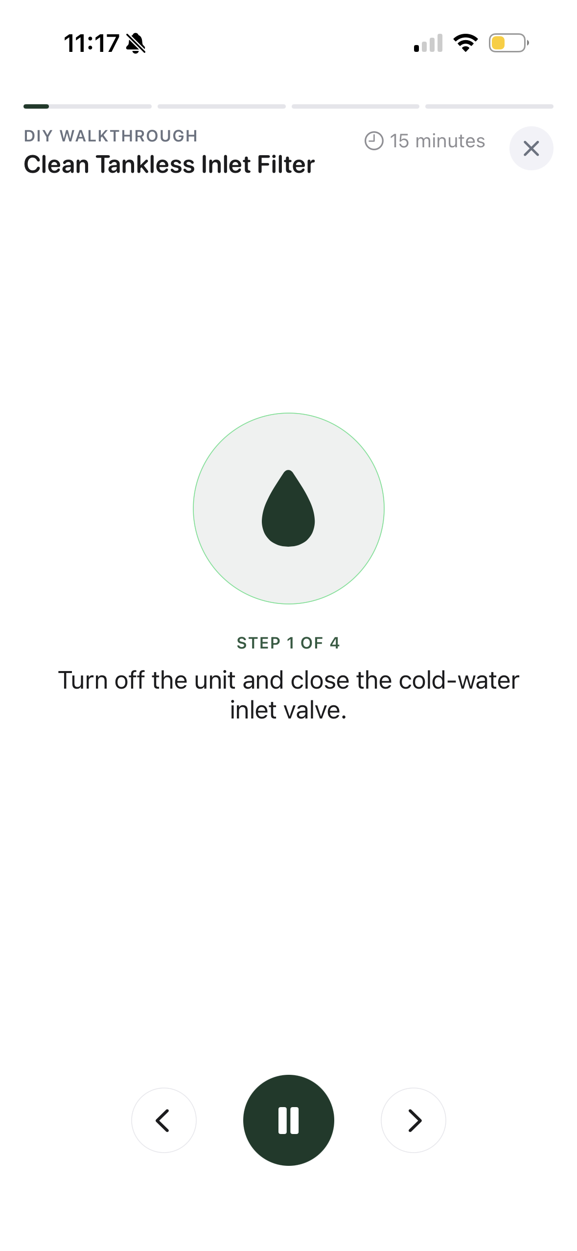 Guided walkthrough